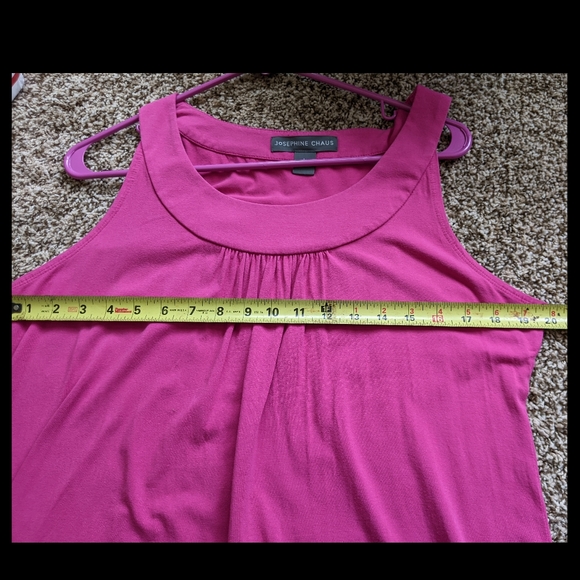 MAKE OFFER: Josephine Chaus Fuschia Pink Gathered Tank Blouse - Picture 10 of 16
